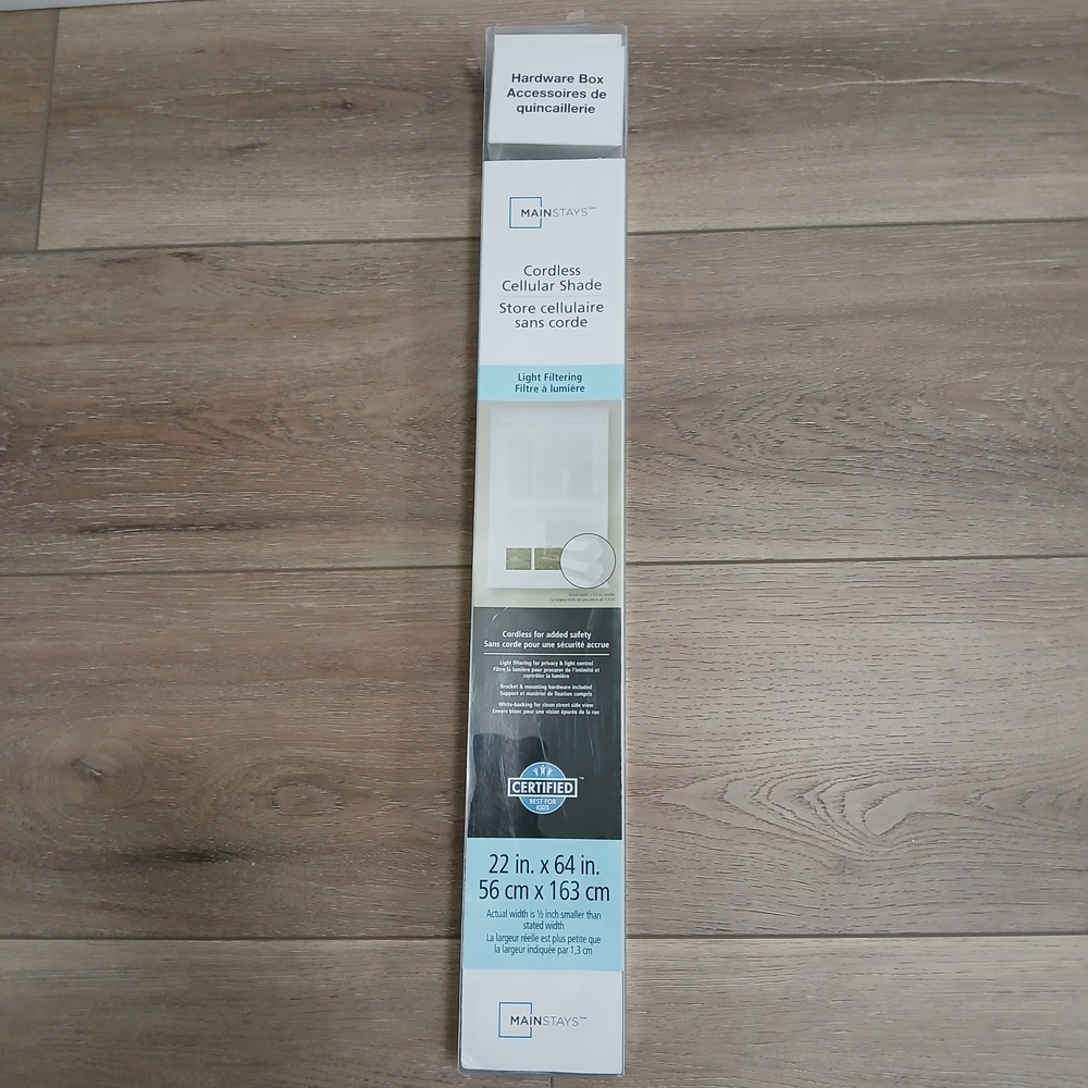Mainstays Cordless Cellular Shade